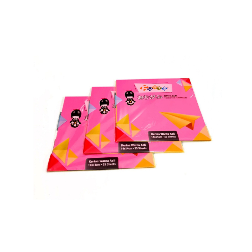 

Kertas Origami FORTE Anti Luntur 14X14cm / Kertas Lipat
