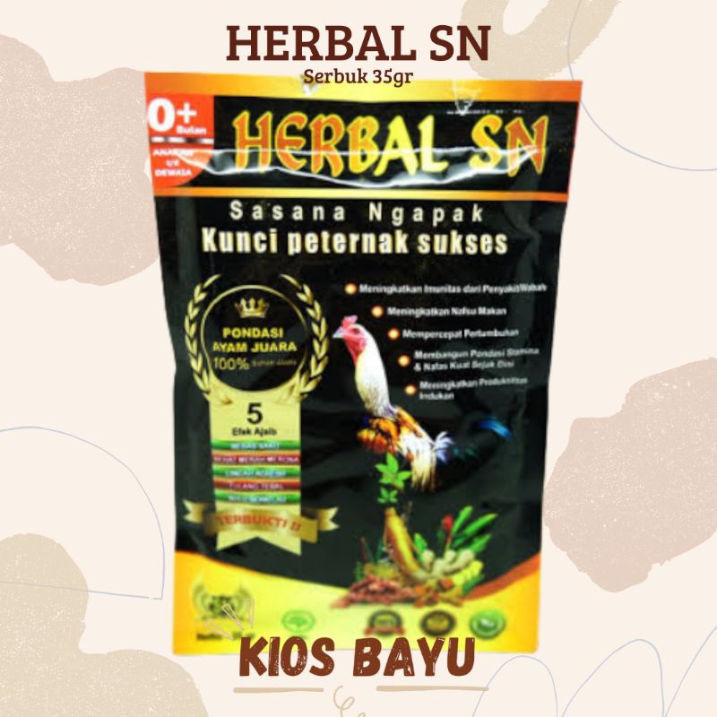 HERBAL SN - Kunci Peternakan Sukses Dengan Serbuk Ajaib Anti Wabah dan Sakit  (Obat Jamu Unggas, Aya