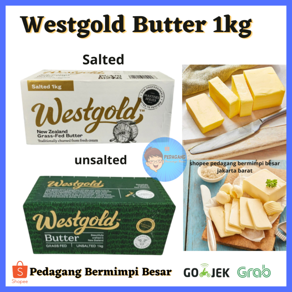 

Westgold Butter 1kg Ada 2 Varian/ Butter/ Mentega