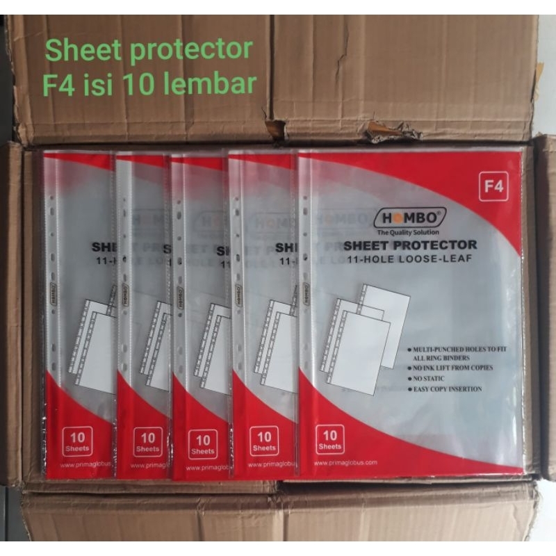 

sheet protector F4 isi 10 pc # OK