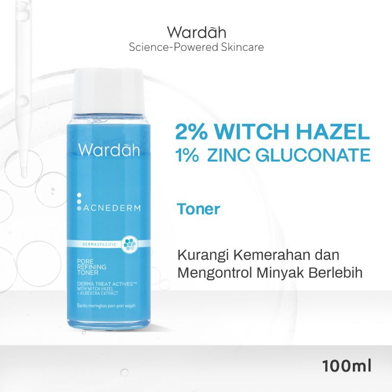 Wardah Acnederm Pore Refining Toner 100ml | Wardah Acnederm Toner | Wardah Acne Toner | Wardah Toner