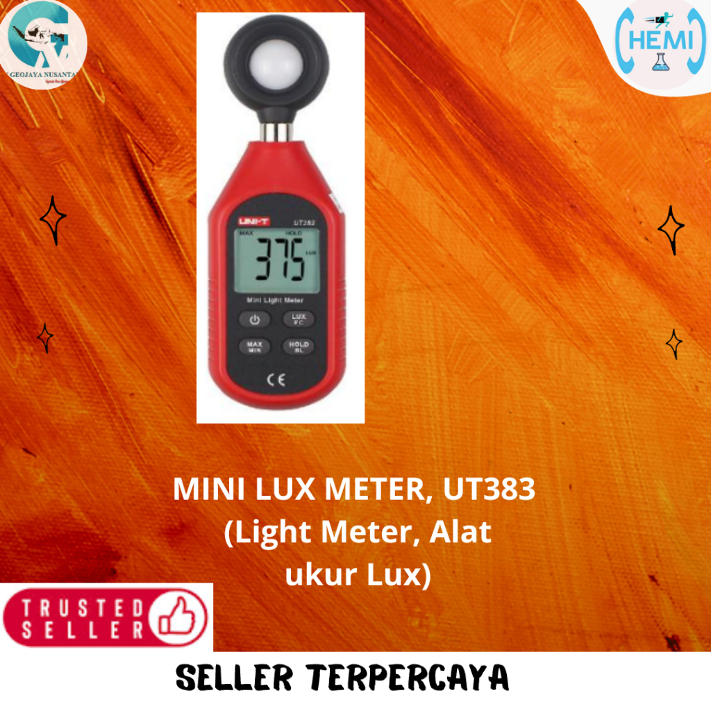 MINI LUX METER, UT383 (Light Meter, Alat ukur Lux)