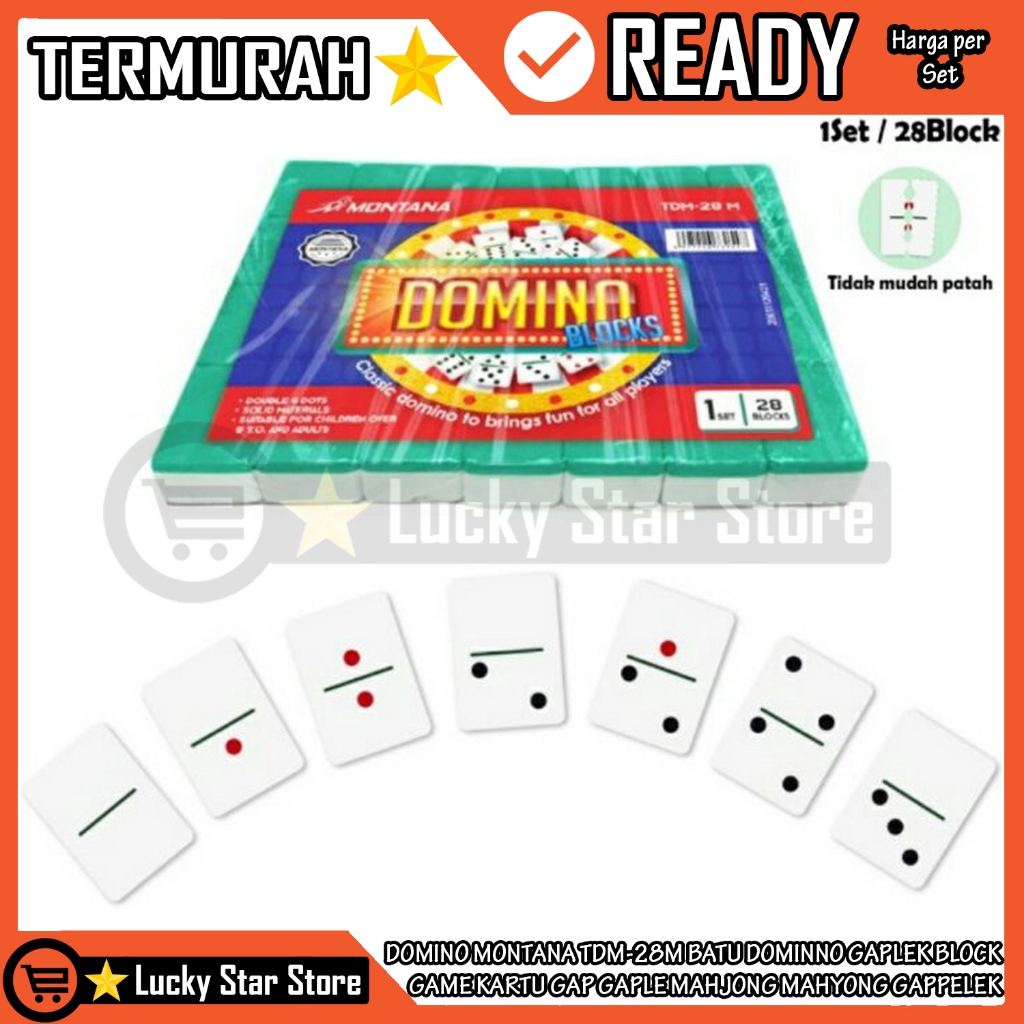 GAPELEK GAP DOMINO MONTANA TDM-28M GAPLE BATU DOMINNO GAPLEK BLOCK GAME KARTU MAHJONG MAHYONG GAPPEL