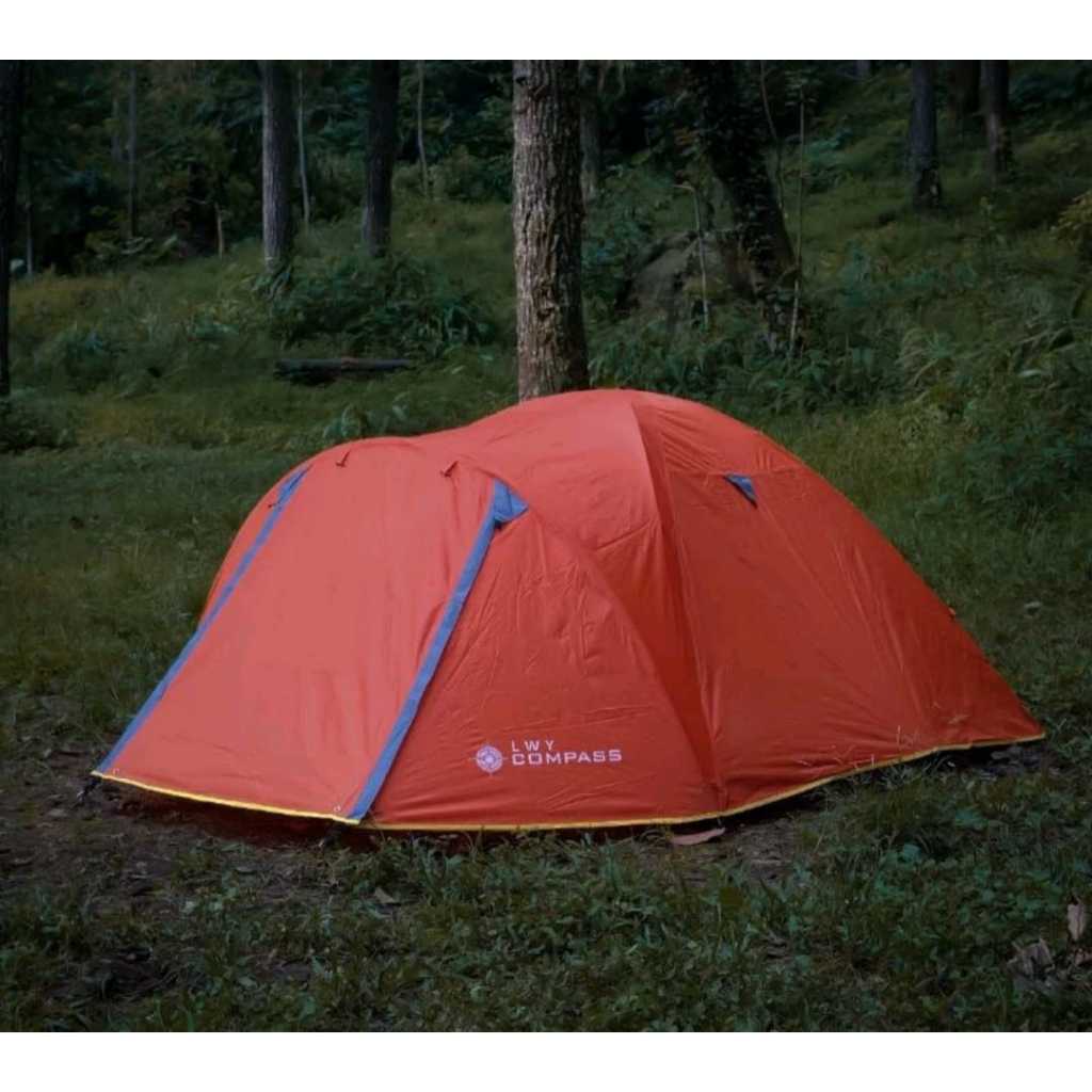 TENDA LWY COMPASS 4P / ULTRALIGHT FIBER FRAME / DOUBLE LAYER TENDA CAMPING FIBER