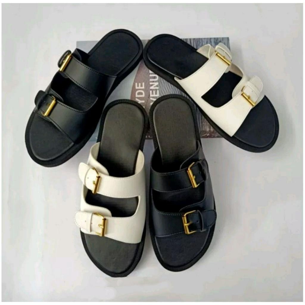 Sandal Slop Dua Ban Gesper Sandal Nevada