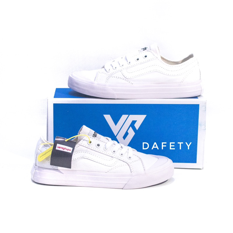 Sepatu Pria Wanita Sepatu Putih Casual Vansghupa List Sepatu Warna Putih Polos