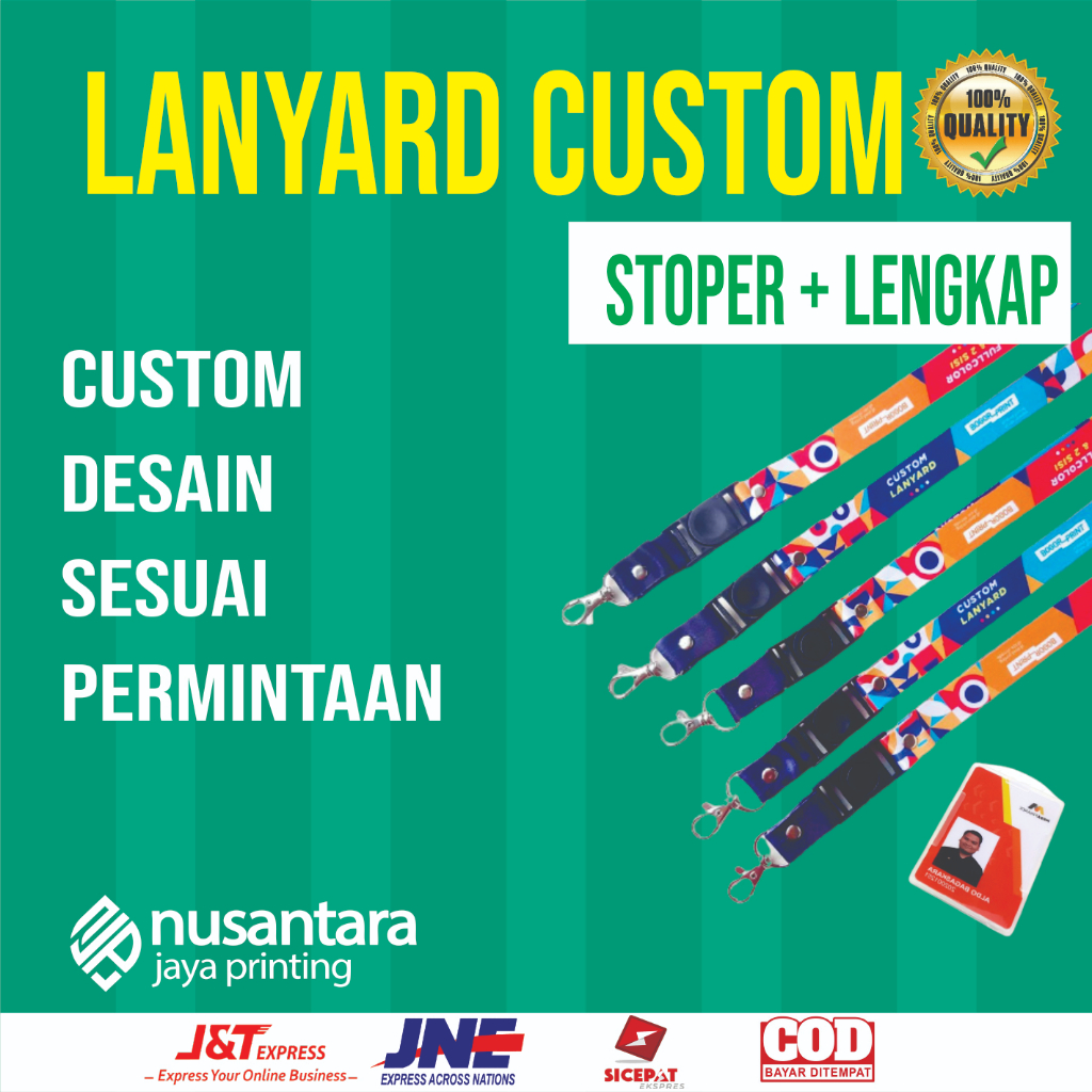 

TALI ID CARD CUSTOM | TALI ID CARD CUSTOM MURAH | LANYARD CUSTOM MURAH | TALI ID CARD CUSTOM BAHAN SATIN