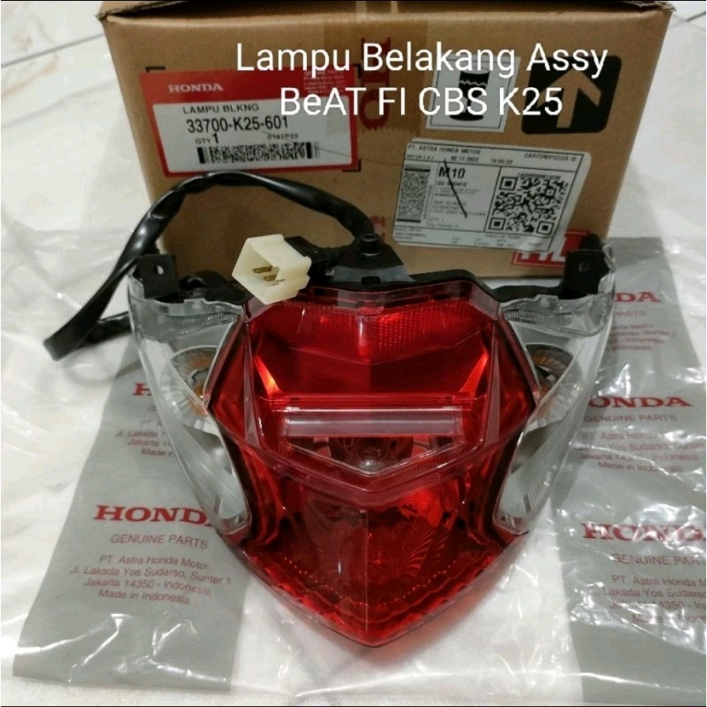 LAMPU STOPLAMP BEAT FI LAMPU BELAKANG BEAT FI 2012-2014 33700K25601 ORI AHM