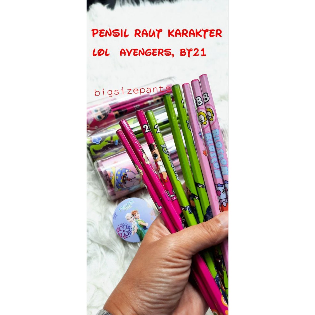 

PENSIL KAYU RAUT 2B KARAKTER LUCU/PENSIL KARAKTER