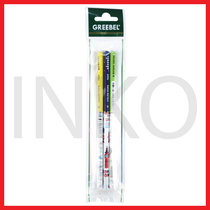 

GREEBEL PENCIL 2B COLOR POP 7029 3PCS