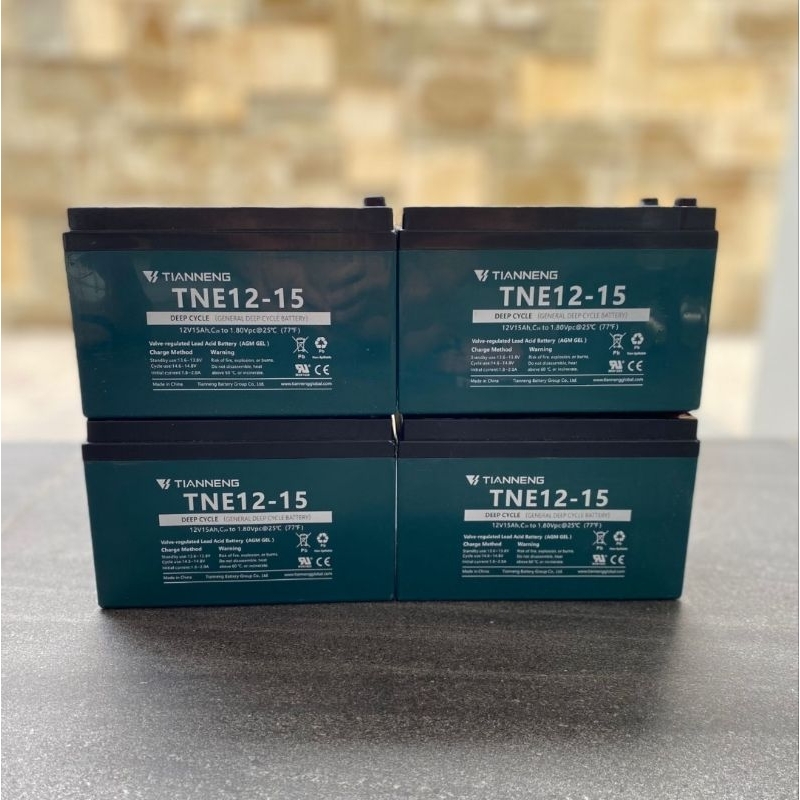 Baterai Aki Sepeda Listrik (4pcs) 12v 15AH Chilwee TianNeng Tian Neng Goda UWinFly Exotic UOU Sunrac