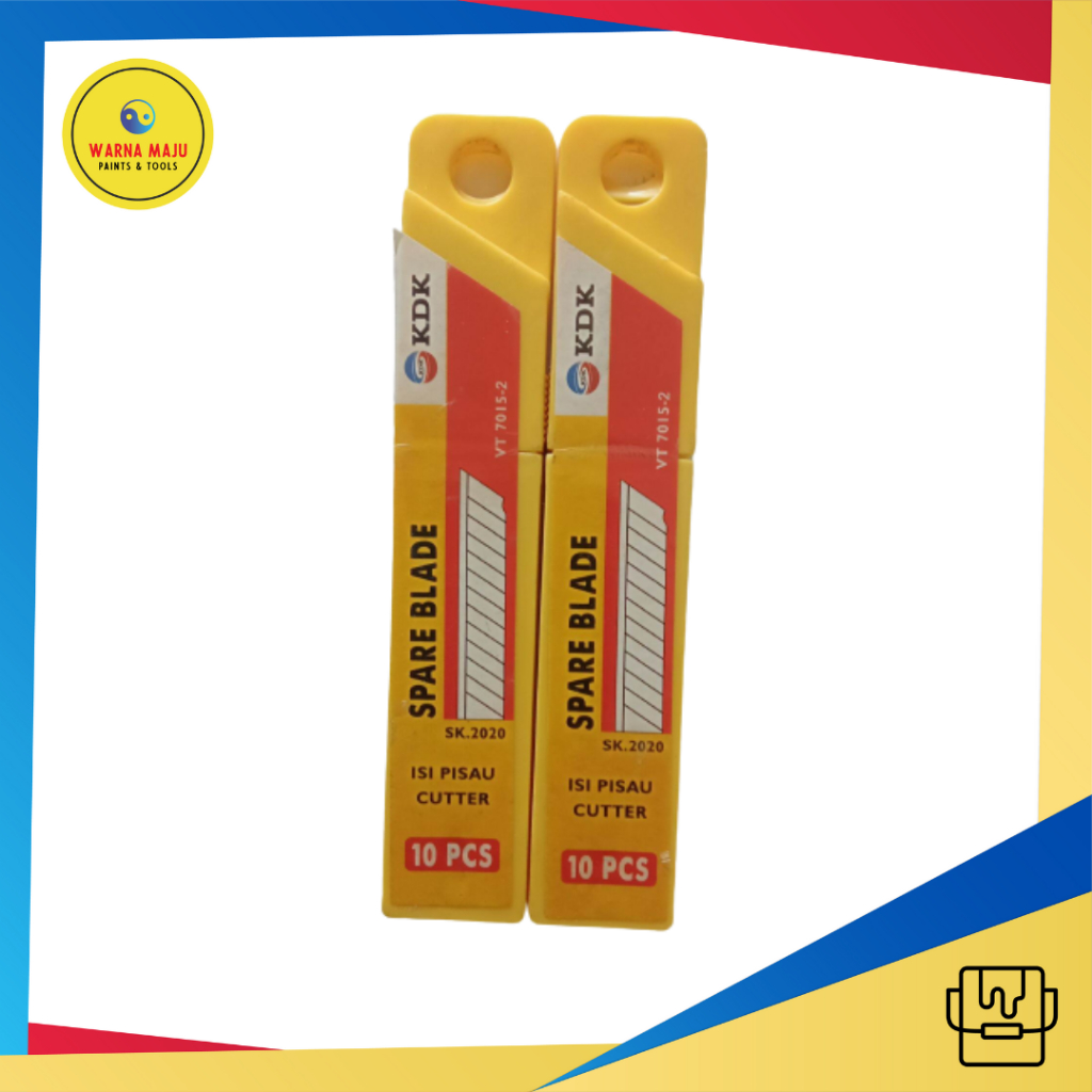 

Isi Pisau Cutter KDK 1 Set Isi 10 pcs