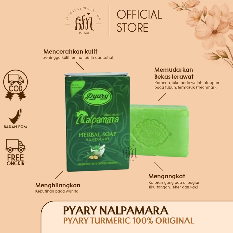 (LANGSUNG KIRIM) SABUN ARAB PYARY NALPAMARA ORI BPOM PT SANOBAR SABUN PENCERAH KULIT