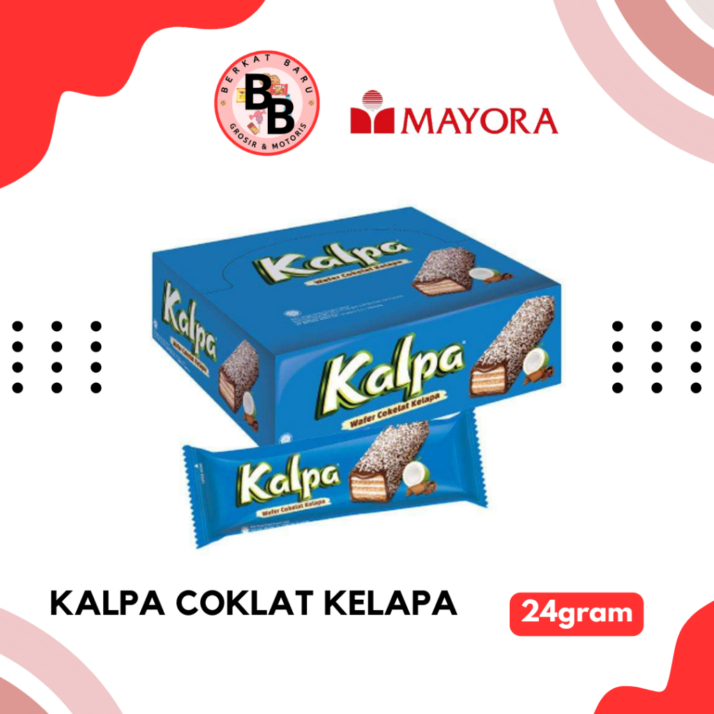 

[BB SNACK] KALPA WAFER COKELAT KELAPA 22GRAM HARGA PER BOX ISI 12 PCS