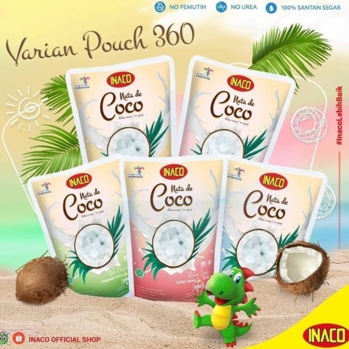 

Inaco nata de coco 360 gram (5 Rasa) / coconut gel / Inaco Natadecoco