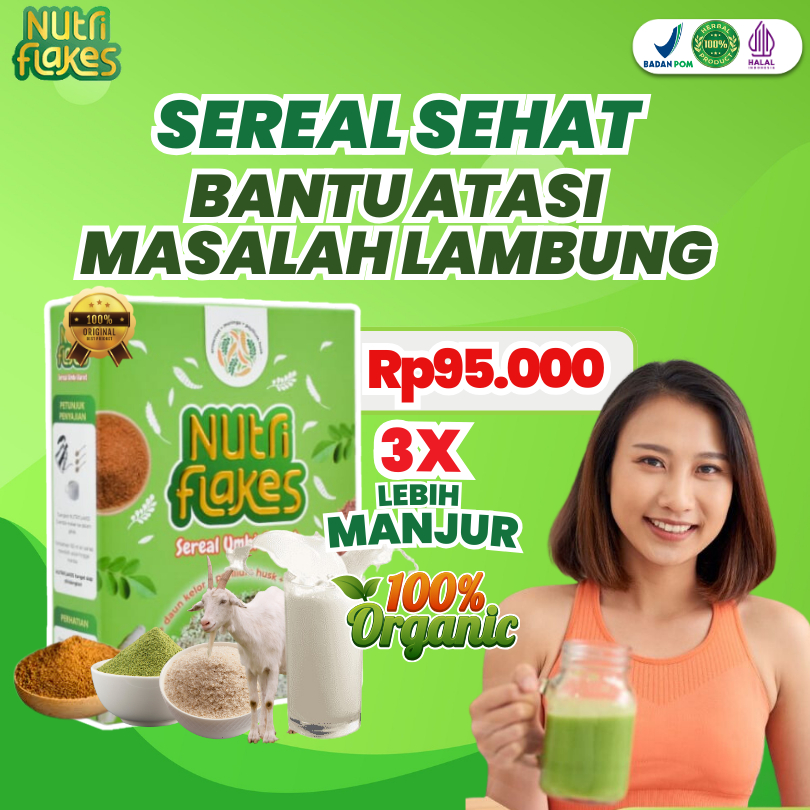 

SEREAL NUTRIFLAKES UMBI GARUT - BANTU ATASI PERMASALAHAN PADA LAMBUNG