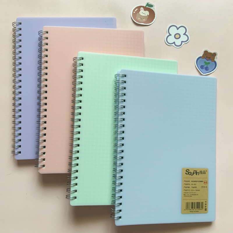 

NOTEBOOK GRID PASTEL A5