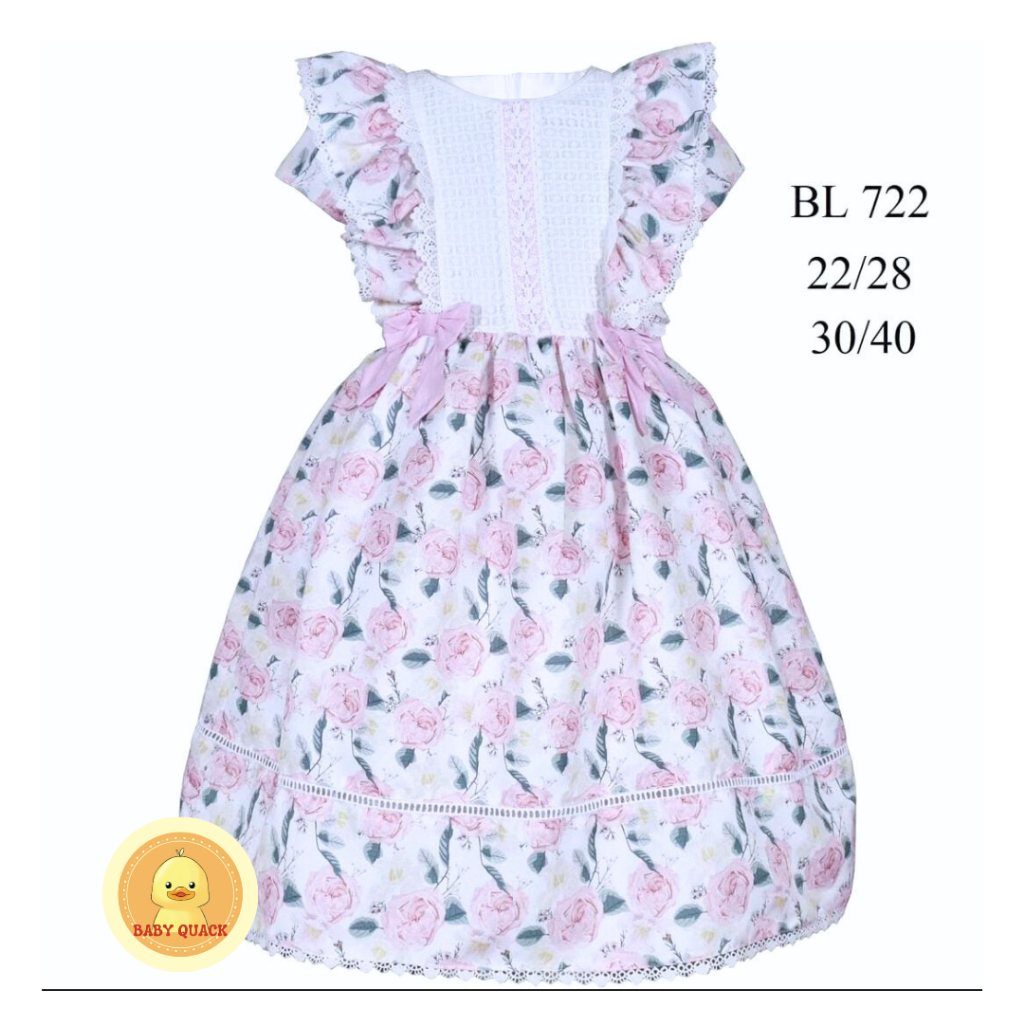 Makassar Dress / Gaun Anak  Baju Pesta Anak Perempuan Katun Renda BL722