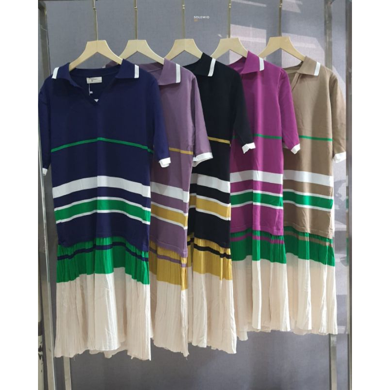 R203 DRESS TERUSAN RAJUT SOLEMIO NEW ARRIVAL PREMIUM QUALITY