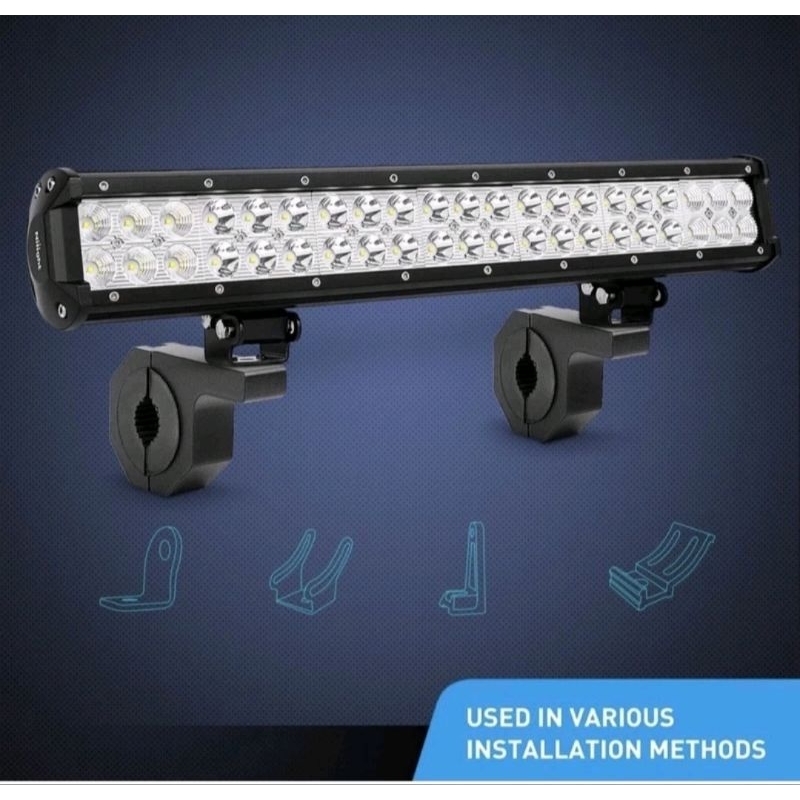 DUDUKAN BREKET LAMPU TEMBAK MOTOR KLEM STANG ANTI GOYANG BARANG IMPORT