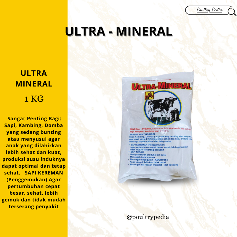 Ultra mineral 1 kg - mineral untuk sapi eka farma
