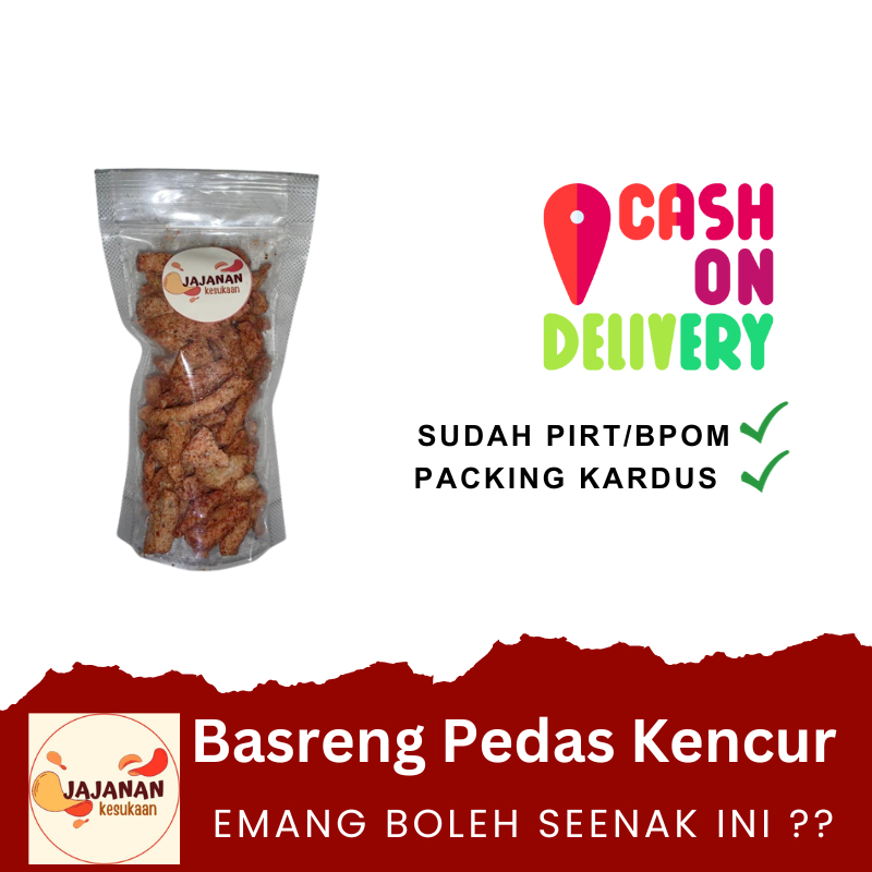 

Jajanan Kesukaan - Basreng Baso Goreng kencur Cemilan Camilan Snack Snacks Balado Pedas Murah Grosir READY STOCK sudah BPOM/PIRT