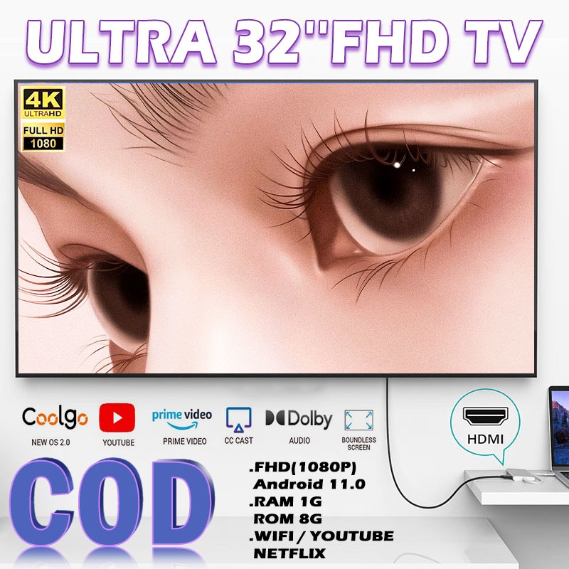 ALDO TV 32 inci smart tv 32 inch android tv Televisi Murah tv cuci gudang original