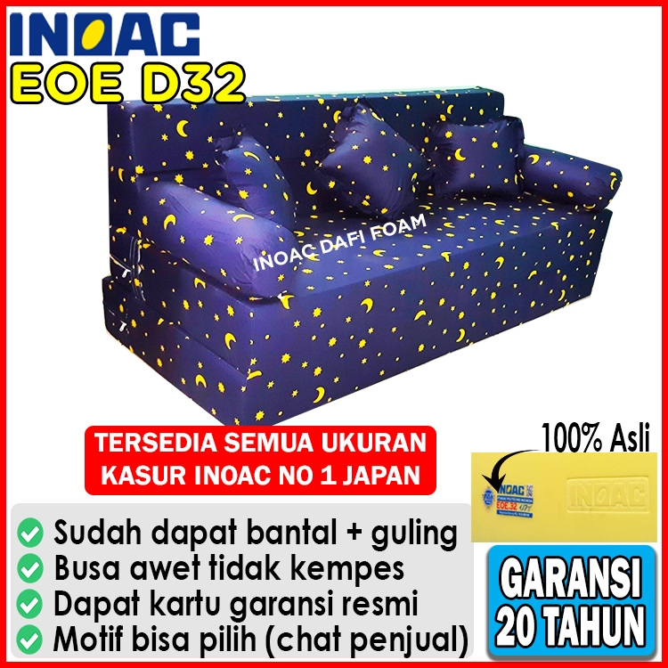 sofabed Inoac no 1 kasur inoac EOE D32 tebal busa 20cm tersedia semua ukuran original garansi 20 tah