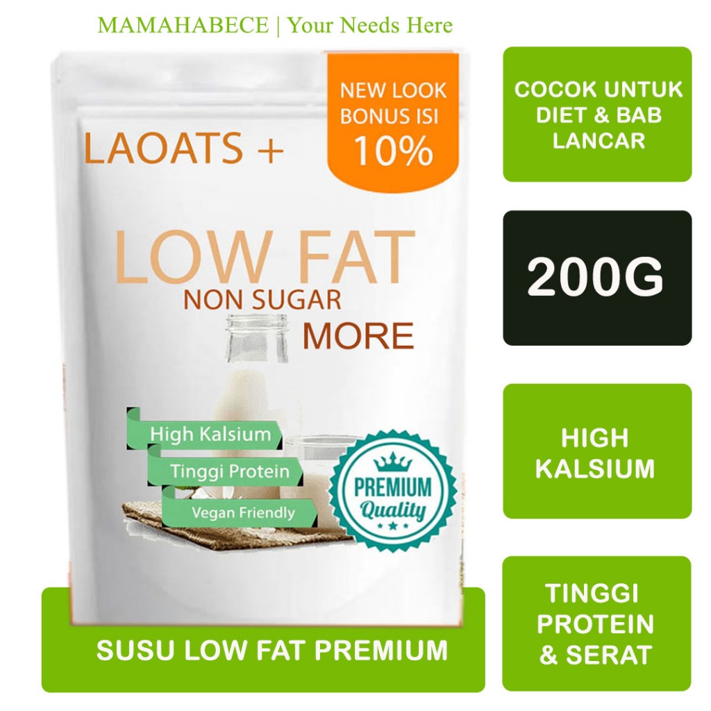 

Susu Rendah Lemak Untuk Diet Pelangsing Badan Penurun Berat Badan Oatmilk Susu Bubuk Pengganti Makan Laoats