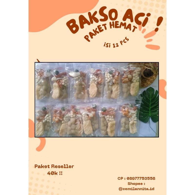 

BAKSO ACI PAKET HEMAT ISI 12 PCS