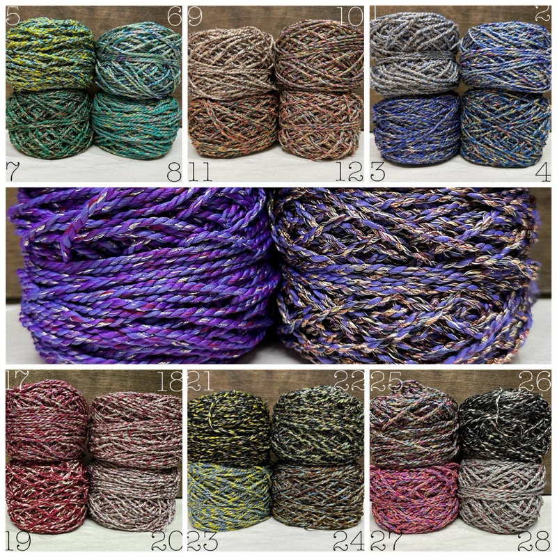 Benang Rajut Poly Big ply Sembur sparkle ( Mambo Glitter Series Bigply Polyester )