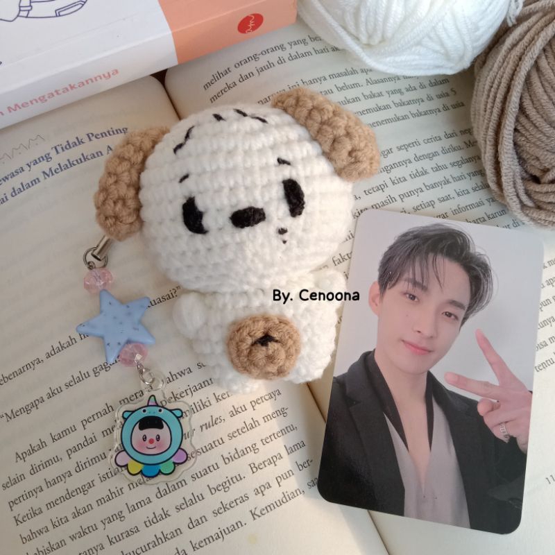 (0022) Doll Seventeen Dokyeom DK Cuties Dog Rajut Amigurumi