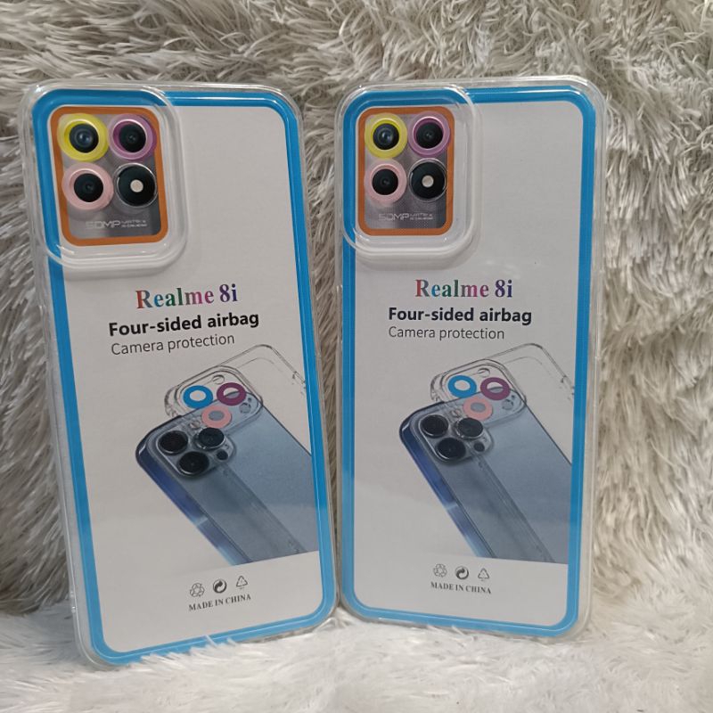 CLEAR CASE REALME 8i silikon bening transparan space original pelindung camera TPU