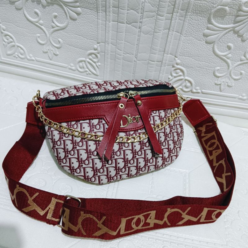 Tas selempang webe wanita tulis dua Resti