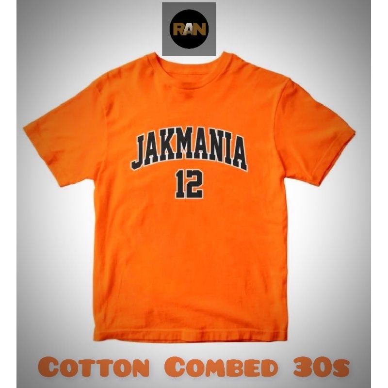 Baju T-shirt Kaos JAKMANIA 12 l Kaos Persija Jakarta l Kaos Macam Kemayoran l Kaos Viral