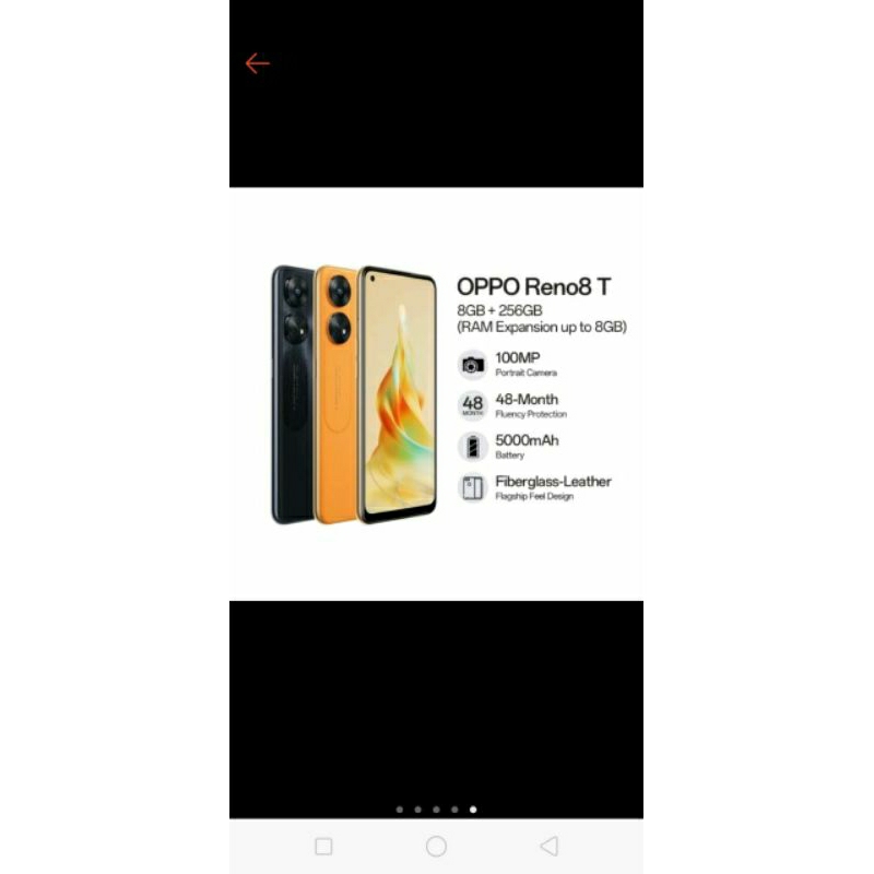 Oppo Reno8T ram 8/256