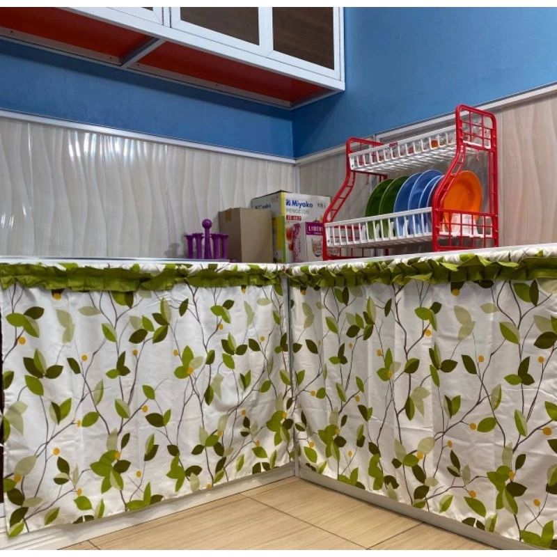 GORDEN KOLONG DAPUR MURAH MOTIF AMORA HIJAU