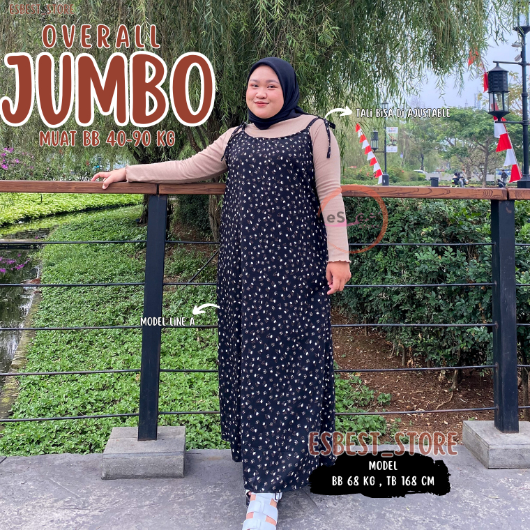 New MartLl2L6 OVERALL JUMBO XXXL / JISOO OVERALL OUTER DRESS POLOS KOREAN LOOK MAYUNG MUSLIM JUMBO X