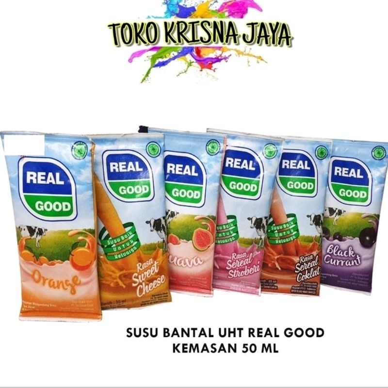 

REAL GOOD ISI 10 PCS X 55 ML RASA STROBERI | COKELAT | BLACLURANT | CHEESE | ORANGE | JAMBU