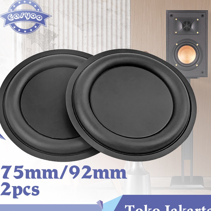 Promo Isi 2 Bass Pasif Radiator 75mm 92mm Subwoofer Passive Radiator Bass Radiator Pasif.