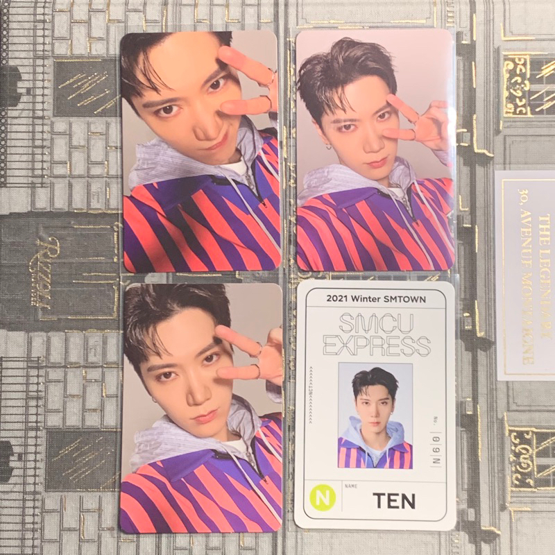 WayV Ten smcu smtown group version id card photocard pc emblem ar ticket