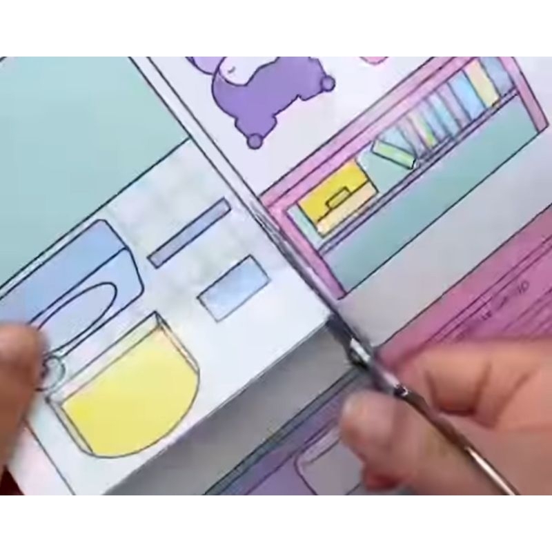 diy paper doll sanrio quite book