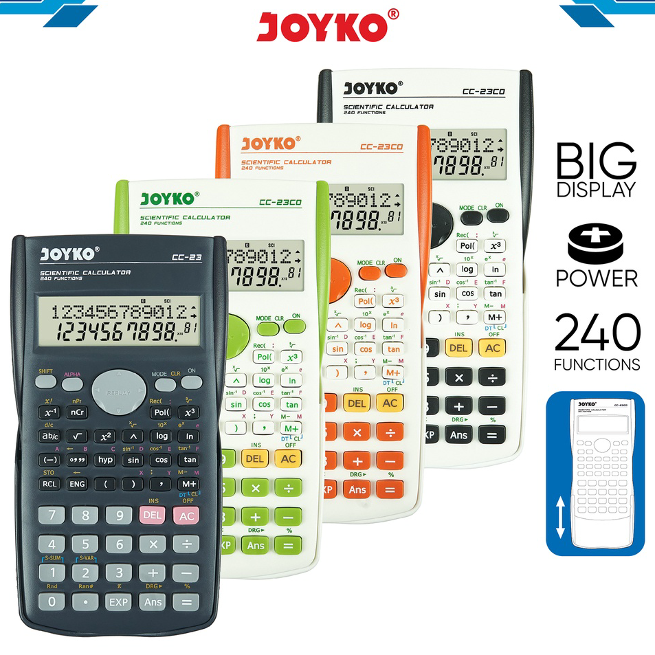 

➮➟✤ Calculator Kalkulator Joyko CC-23 Scientific 240 Functions
