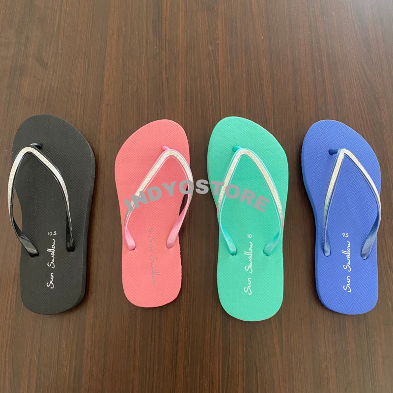 SUN SWALLOW CRYSTAL SANDAL JEPIT WANITA