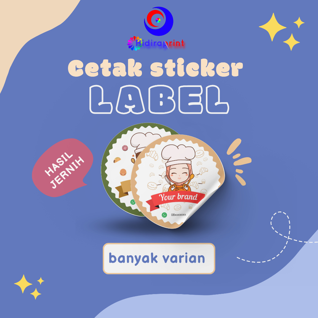 

Sticker label custom