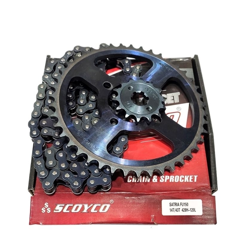 GIR GEAR PAKET GIRSET GEARSET BAJA SCOYCO 14-43 SATRIA FU F 150 LAMA / BARONG 2006 2007 2008 2009 20