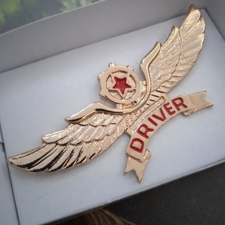 brevet wing pin lencana driver tni ad