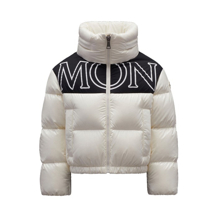 Moncler Kids Girls Gers Down Jacket Milk White