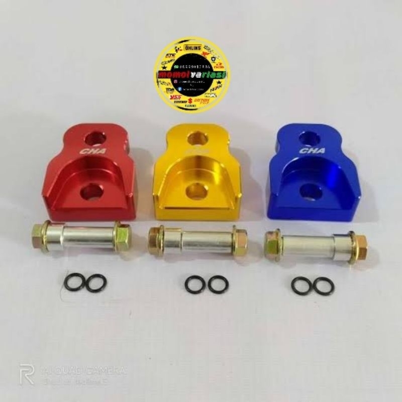 pangkon peninggi shock belakang matic/dudukan peninggi shockbreaker cnc