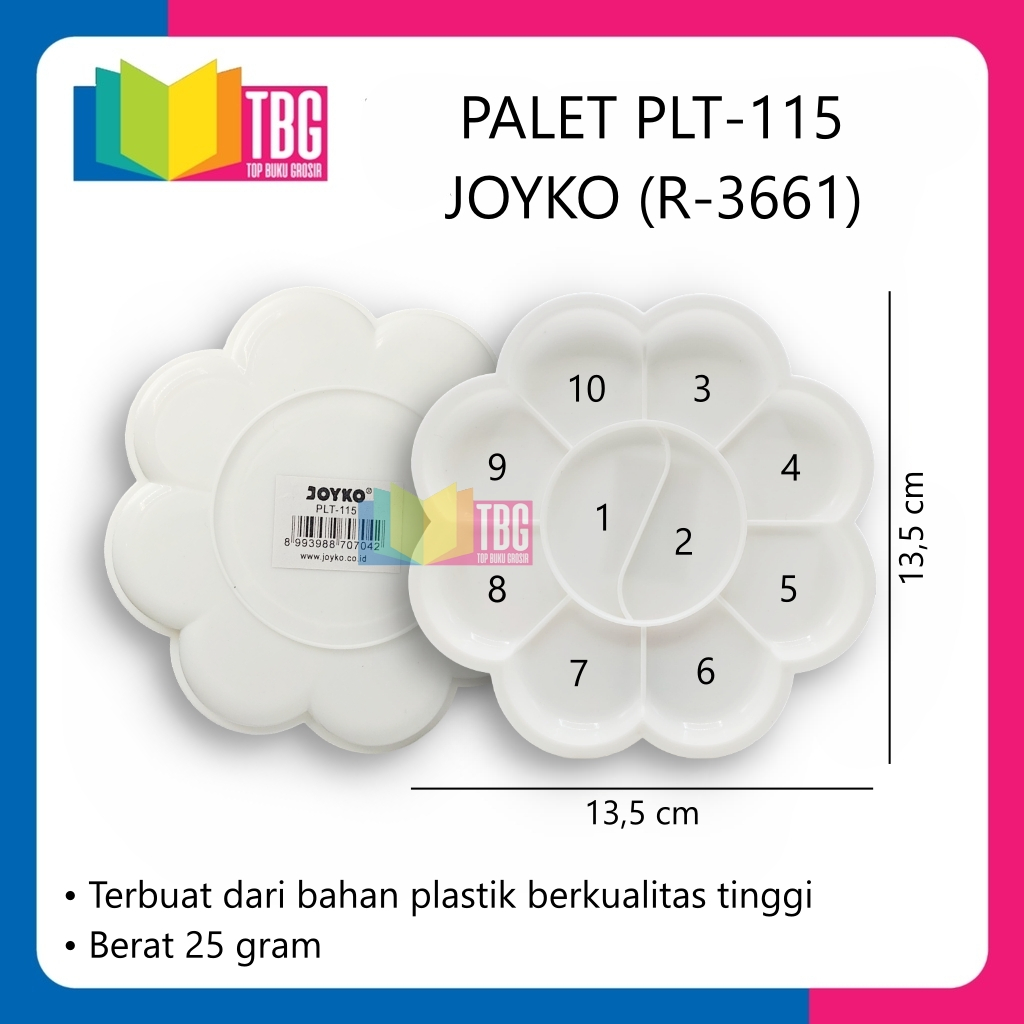 

1 PCS PALET PLT-115 JOYKO/ PALET SAKURA PUTIH/ PALET BUNGA (R-3661)